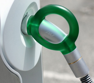 ev charing plug on haring station